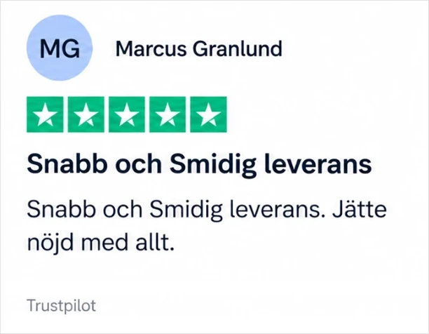 Kundomdöme 12 av 12 från Trustpilot